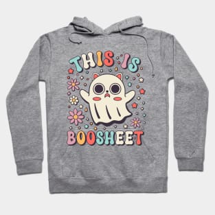 This is Boosheet Cute Cat Ghost Hallowen Pun Hoodie